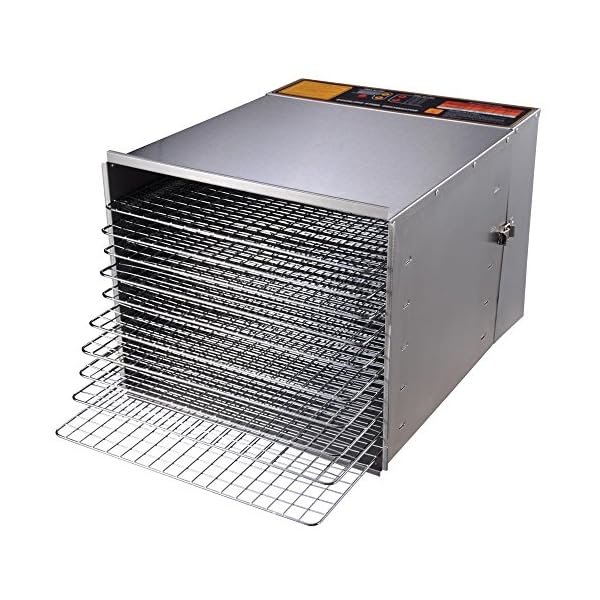 1200W-10-Tray-Stainless-Steel-Digital-Food-Jerky-Fruit-Dehydrator-with-10-Stainless-Steel-Shelves-Digital-Timer