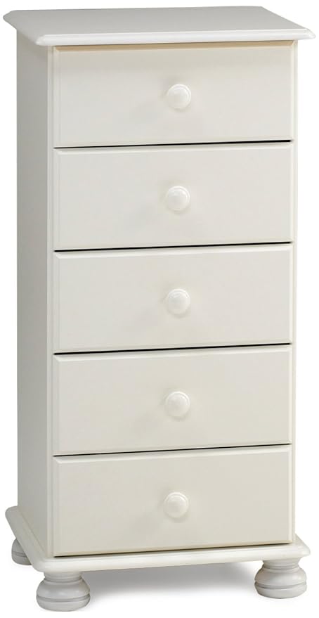 Steens Richmond Narrow Chest Of Drawers White Amazon Co Uk