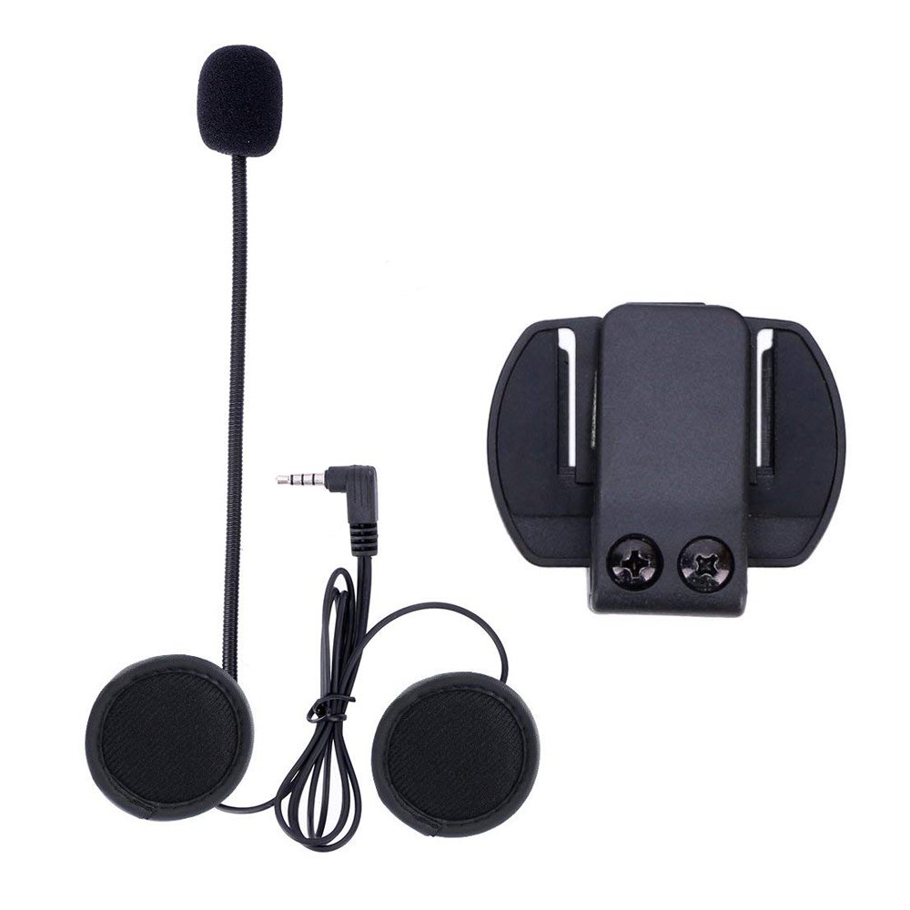 Qaurora motocycle Intercom Microphone+Helmet Clip suit for V4/V6 Motocycle Bluetooth Interphone