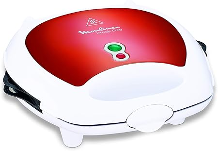 Moulinex Sw6125 Appareil A Croque Monsieur Gaufres 3 En 1 Rouge