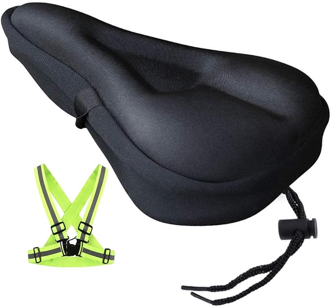 wuxingmeili Gel Bike Seat Pads for Women and Men Extra Soft Gel Bicycle Seat Cover Bike Saddle