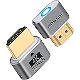 Purcopper 4K HDMI Dummy Plug 2Pack, Virtual Monitor Emulator Headless Ghost Display Adapter, Headless HDMI Adapter, Supports 4k@60Hz,2k 2160P 1080P for PC, VR Headsets & Cryptocurrency Mining