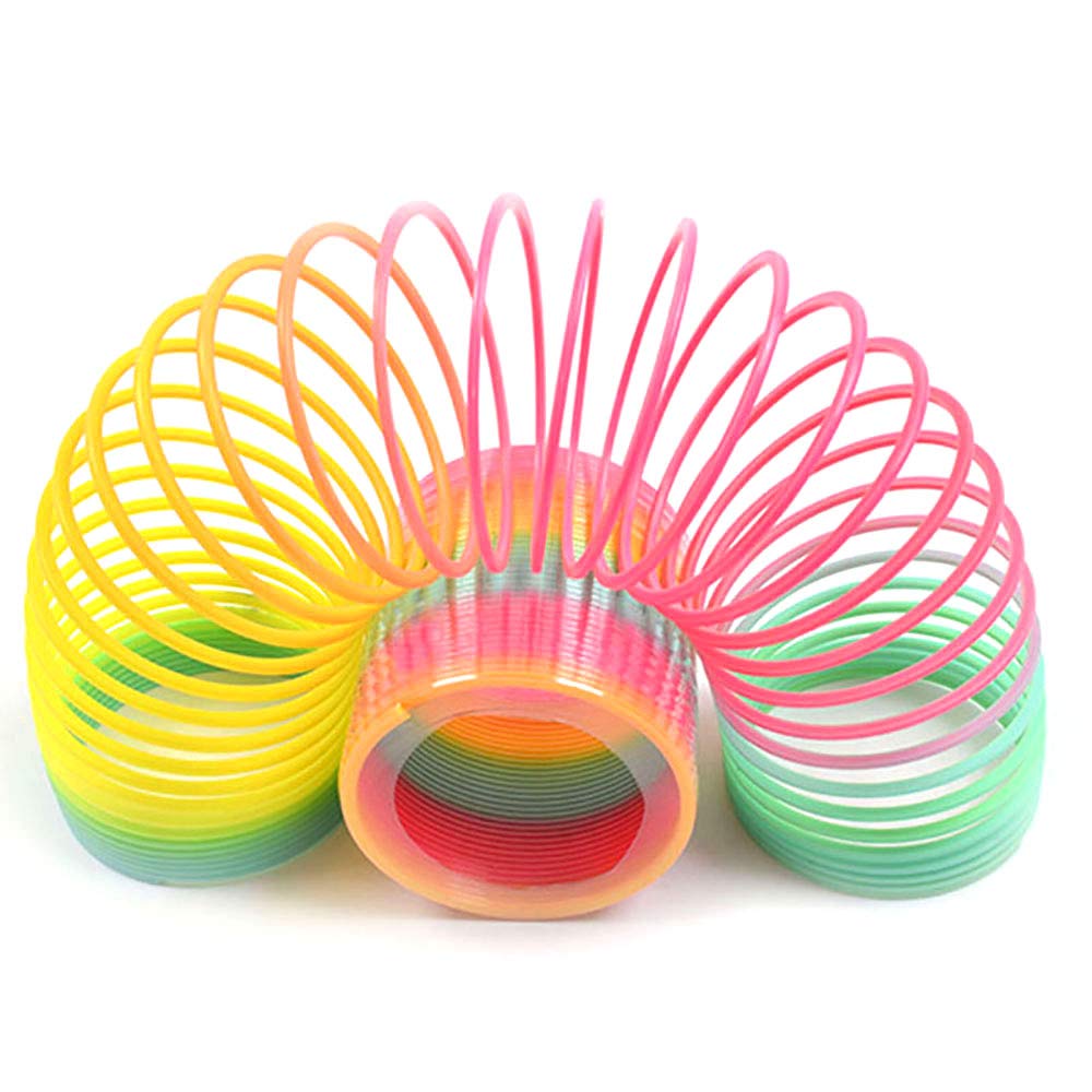 ZCINT Magic Spring Toy Plastic Rainbow Slinky for Kids Gift, 2 Pack