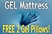 DynastyMattress Essential 10 Inch Split King Size Cool Gel Memory Foam Mattress Bed Medium Firm