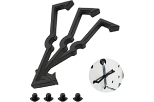 YuxLnJxem 100PCS Pegboard Hook Lock Set – Includes 50 Peg Hook Locks + 50 Pegboard Clip Retainers, Black Plastic Pegboard Accessories for Garage Tool Wall, Display Board, Shop Storage & Organization