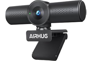 2K Webcam with Noise Canceling Microphones, USB Web Cam for Computer and Laptop Plug & Play, Web Camera with Privacy Cover, 7