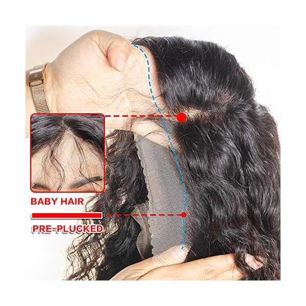 ZILING Deep Wave Lace Front Wigs Human Hair for Black Women  display picture 1