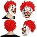XIAO MO GU Latex Scary Devil Clown Mask For Halloween Party Cosplay Costumes Face Mask Adult