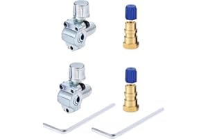 Mtsooning 2 Sets Bullet Piercing Valve Kits, Converts R12 to R134a, Fits 7/16" Low Side Port, bpv31 Bullet Piercing Tap Repla