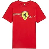 Puma Mens Ferrari Race Big Shield Tee, Rosso Corsa, Medium