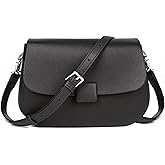MoreFarther Crossbody Bags for Women, Genuine Leather Shoulder Bags with 2 Removable Adjustable Straps