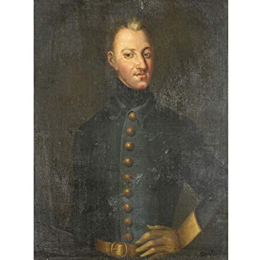 Artery8 Von Krafft Portrait King Charles XII Sweden Art Print Canvas Premium Wall Decor Poster Mural