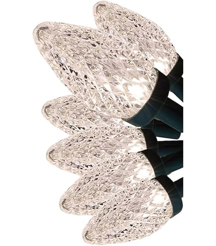 GE StayBright 50-Count 24.5-ft Random Sparkle Warm White C9 LED