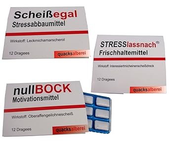 quacksalberei Witzige Kaugummis 3-er Set (Preisvorteil!!!)