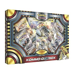 Image of Pokemon TCG: Ultra Sun & Moon Kommo-O Gx Box | Includes 4 Expansion Boosters |, Featuring Rare Kommo-O-Gx Foil Card Plus an Oversize Collectible Kommo-O-Gx Foil