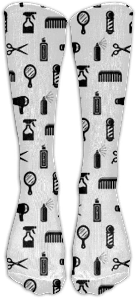 Socks Salon & Barber Hairdresser Unisex Outdoor Sport Adult Sport Calf Long Tube Socks Stockings One Size
