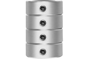 AZSSMUK 1/2" Bore Solid Steel Style Zinc Plated Set Screw Shaft Collars