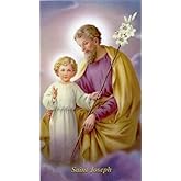 Autom co Prayer to St. Joseph Over 1900 years old holy card - laminated - Pack of 25