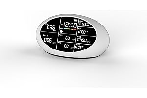 Langkou 11-in-1 Indoor Air Quality Monitor, Indoor Portable PM2.5/PM1 /PM10 Monitor | Temperature | Formaldehyde Detector AQI+Humidity TVOC | Air Quality Tester for Confined Space