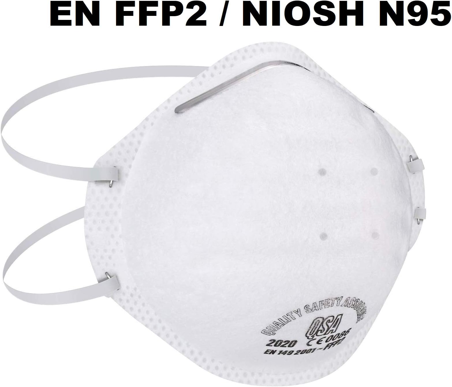 P2 Respirator Mask, Protective Against Aerosols Droplets Dust Pollen Particles, 3 PCS