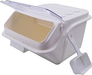 40-Cup 2.2Gal/8Qt Commercial ProSave Shelf-Storage Food Ingredient Bin with Scoop,Storage for Dogs Food, Flour, Long Term Storage Products for Home, Restaurant, Kitchen, Industrial