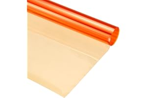 MECCANIXITY Lighting Gel Filter 15.7x19.7 Inch Orange 85 Color Correction Sheet for Photo Studio Red Head Light, Pack of 4