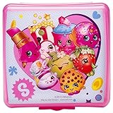 Zak Designs Shopkins Reusable Sandwich Container, Poppy Corn, D'lish Donut, Apple Blossom