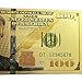 AtSKnSK Donald Trump 100 Dollars Gold Foil Banknote for Collection Gifts Commemorative 45th President of USA