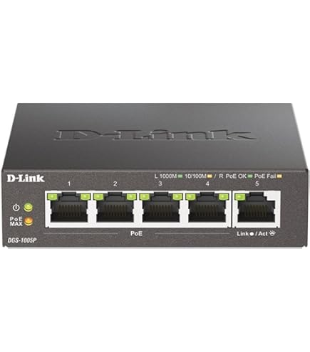 Amazon.com: D-Link PoE Switch, 8 Port Ethernet Gigabit Unmanaged