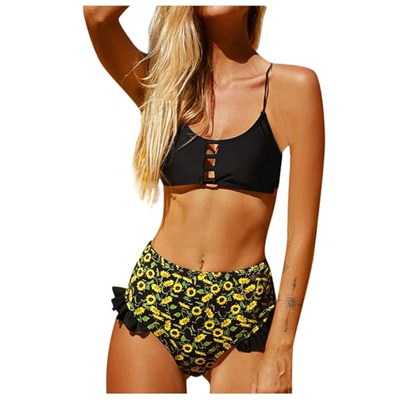 sunflower push up bikini