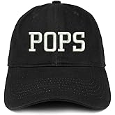 Trendy Apparel Shop POPS Embroidered Soft Crown 100% Brushed Cotton Cap
