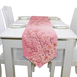 WOOR Double-Sided Cherry Blossom Pattern Table
