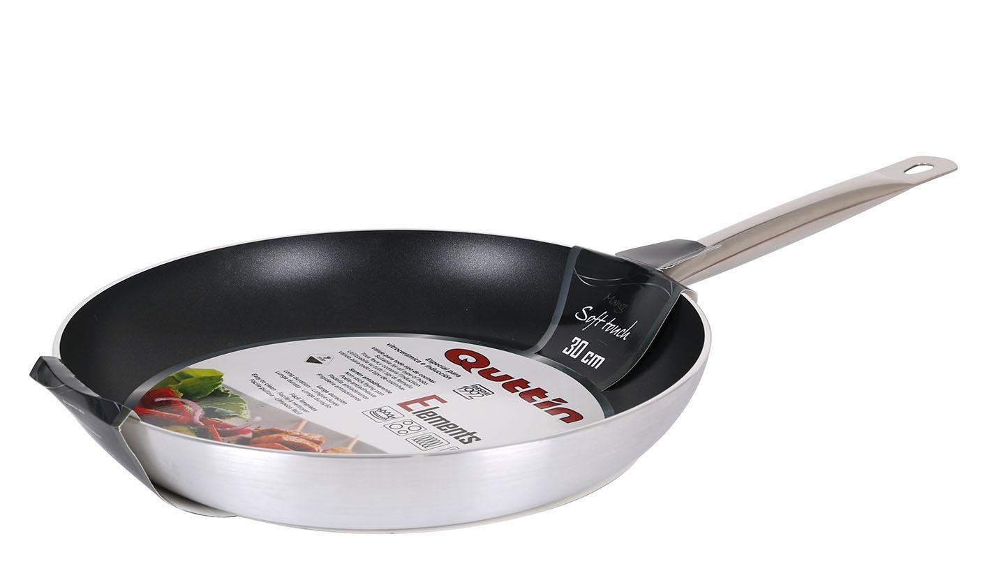 San Ignacio SARTEN Apta para INDUCCION Mango Acero 24cm Elements, Aluminio, Cromado, 24 cm