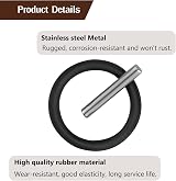 Dacitiery 30 Pcs Replacement Pin and O-Ring 4mm 3x25mm Impact Ring Pins 1/2" view 3
