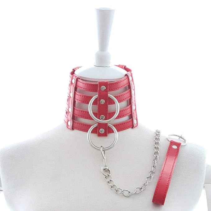 FD2LB1NVL Halsband Lederhalsband Weiblichen Metallhalsband Halskette Fetisch Bondage Fesseln Spielzeug