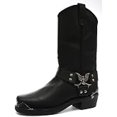 Grinders 2014 Eagle Hi Black Mens Cowboy Biker Boots