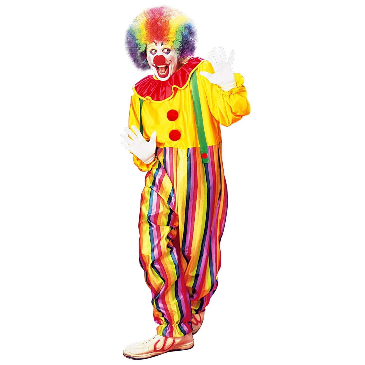 W WIDMANN MILANO Party Fashion - Clown Costume Unisex Adult, Circus, Carnival, Theme Parties, Size XL
