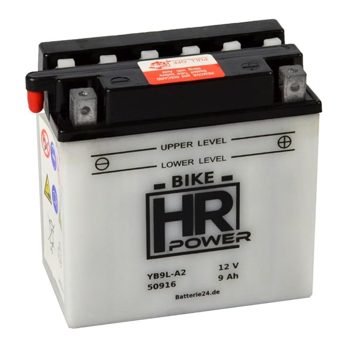 Motorrad Batterie Starterbatterie 12V 9Ah YB9L-A2 50916