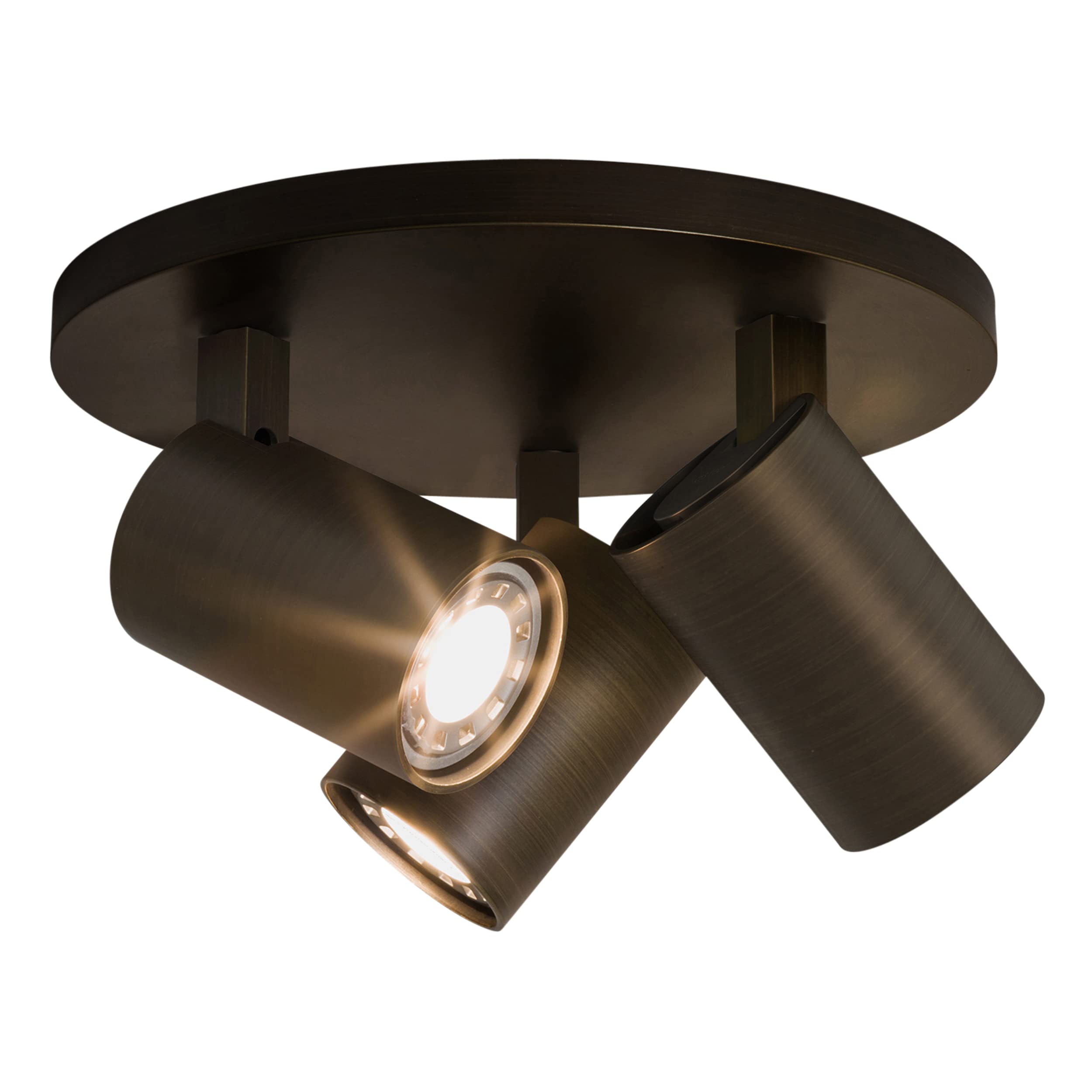 Astro Ascoli Triple Round Dimmable Indoor Spotlight (Bronze), GU10 Lamp, Designed in Britain - 1286005 - 3 Years Guarantee