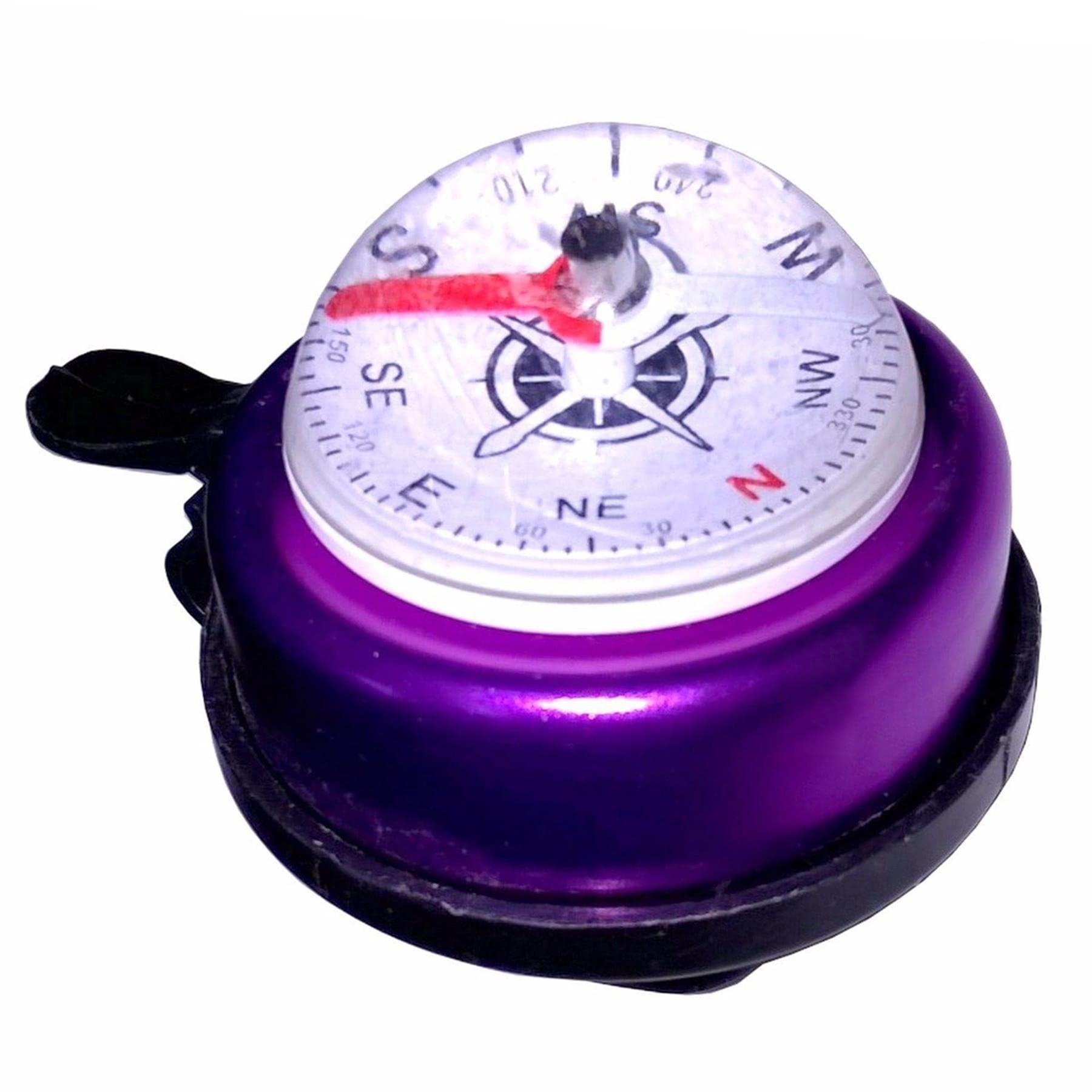 Laxzo ® Bicycle Bell Ring Aluminum Alloy Bike Loud Horn MTB Handlebar Alarm with Compass Cycling Bell Vintage Bike Bell Bicycle Bells Adults Bike Handlebar Bell Retro Bicycle Bell Loud Sound Horn