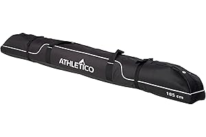 Athletico Diamond Trail Padded Ski Bag - Single Ski Travel Bag to Transport Skis