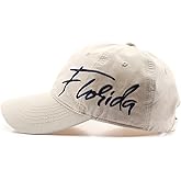 Florida Hat Side Embroidery Baseball Cap Adjustable Sun Hat