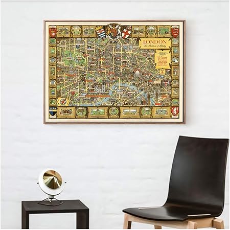 Quadro Su Tela Antica Mappa Del Mondo Pixers Viviamo Per Il Cambiamento