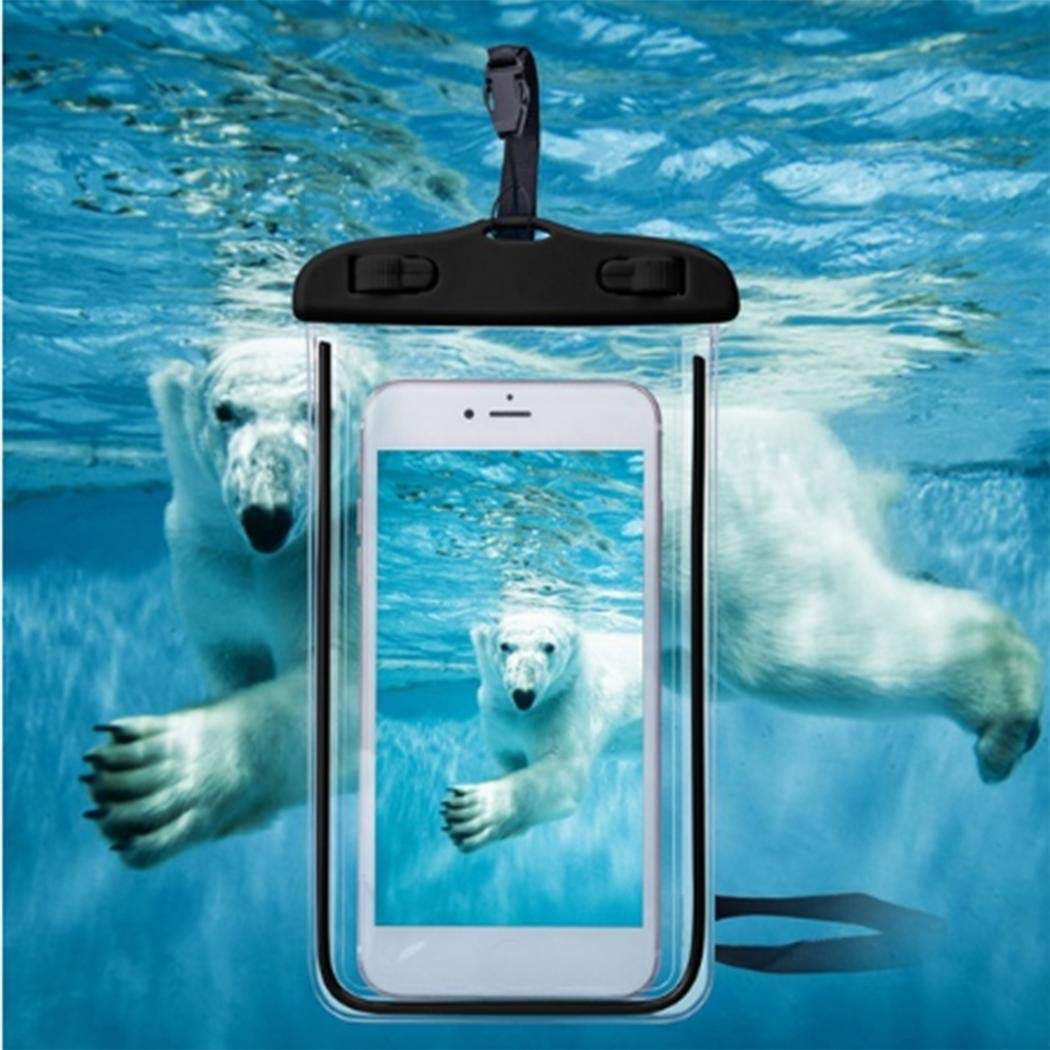 Zhuygba Waterproof Phone Case, Phone Pouch Dry Bag, Outdoor Practical Portable Waterproof Phone Bag with Lanyard, Underwater Protective Dry Bag Compatible with Phones Under 6 Inches