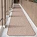 House, Home and More Skid-Resistant Carpet Runner - Praline Brown - 6 Feet X 27 Inches