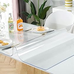 OstepDecor Clear Table Protector, 46 x 46 Inch