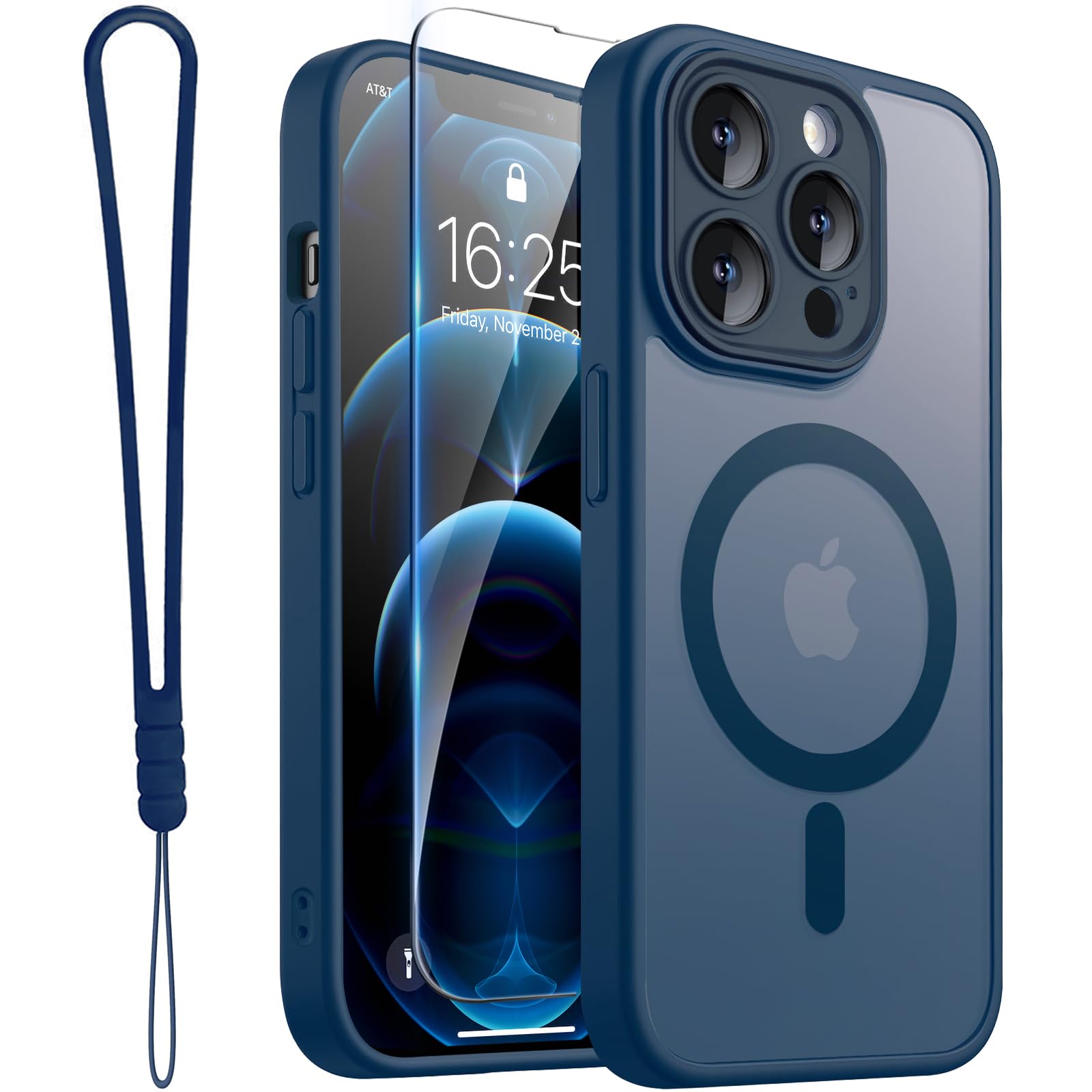 ROYBENS for iPhone 12 Pro-Max Matte Clear Case