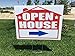 Visibility Signage Open House Lawn Sign Kit with Giant Arrow Stickers (5)