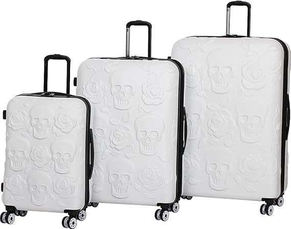 skull luggage sets