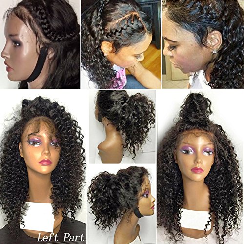 CLbuxi Hair Full Lace Human Hair Wigs for Black Women Brazilian Virgin Hair Wigs Curly Hair Glueless Lace Front Human Hair Wigs Full Lace